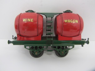 Early Hornby Gauge 0 Double Wine Wagon