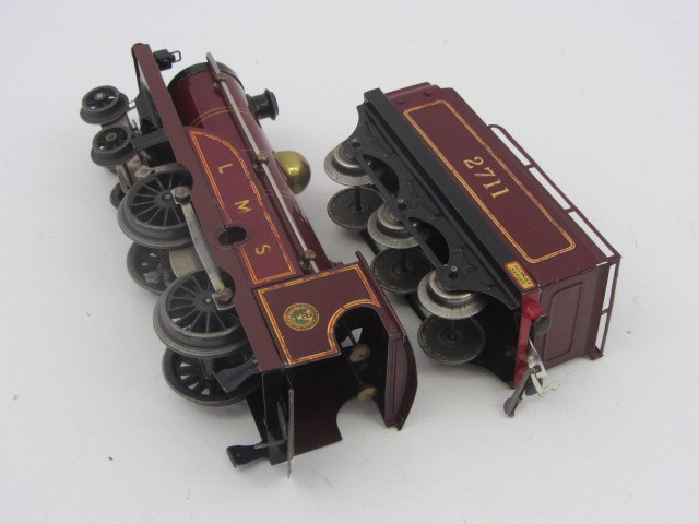 Stop The Drop Auction - Early Hornby Gauge 0 Clockwork Lms Maroon 2711 