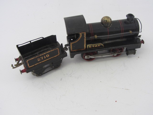 Stop the Drop Auction - Early French Hornby Gauge 0 C/W ETAT Black 2710 ...