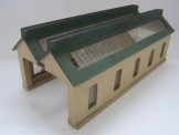 Prewar Hornby Dublo Wooden Engine Shed