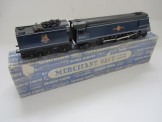 Graham Farish 00 Gauge BR Blue Merchant Navy 4-6-2 Pacific Locomotive and Tender"Port Line"Boxed