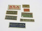 8 Bassett-Lowke Tinplate Advertising Signs