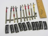 10 Bassett-Lowke Lever Frame Levers,Spacers and Guides