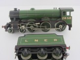 Rare Bassett-Lowke Gauge 0 12v DC Electric LNER 4-6-0 "Melton Hall" Locomotive and Tender