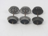 Set of 6 Bassett-Lowke Gauge 0 Tender Wheels with Axles