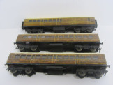 Rake of 3 Prewar Exley Gauge 0 LNER Teak Bogie Coaches