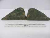 Unknown Maker Pair of Gauge 0 Countryside Scenery Curved Cutting Sections