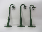 3 Bassett-Lowke Gauge 0 Lead Yard Lamps