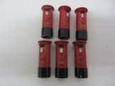 Set of 6 Dinky Toys Post Boxes