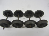 Set of Hornby Gauge 0 Bogie Coach Wheels and Axles