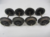 Set of Hornby Gauge 0 Bogie Coach Wheels and Axles