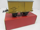 Postwar Hornby Gauge 0 No1 LMS Buff Refrigerator Van Boxed