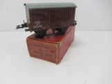 Postwar Hornby Gauge 0 LMS No1 Goods Van Boxed