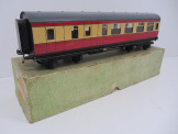 Bassett-Lowke Gauge 0 BR Blood and Custard B/3rd Bogie Coach Boxed