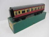 Bassett-Lowke Gauge 0 BR Blood and Custard 3rd Class Bogie Coach Boxed