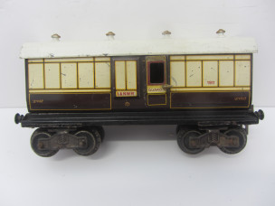 Scarce Early Bing Gauge 0 18cm LNWR Full Brake Bogie Coach 1911
