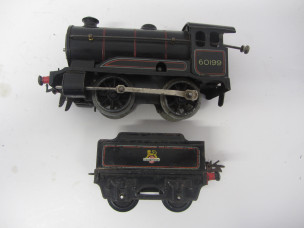 Postwar Hornby Gauge 0 No 50 Locomotive and Tender