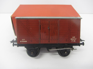 Postwar Hornby Gauge 0 No50 Goods Van Boxed