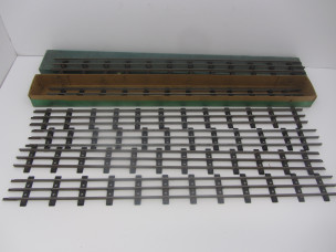 6 Hornby Gauge 0 Steel Straight Rails Boxed