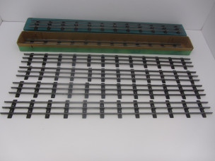 6 Hornby Gauge 0 Steel Straight Rails Boxed