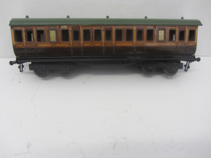 Carette Gauge 0 LSWR 1st/3rd Bogie Coach
