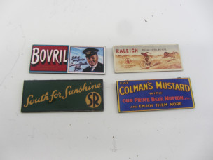 4 Replica Hornby Gauge 0 Fencing Poster Board Advertisments