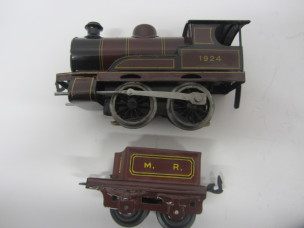 Bing Gauge 0 12vDC MR 0-4-0 Locomotive and Tender 1924