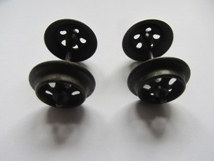 Scarce Set of Carette Gauge 0 Tinplate Wagon Wheels with Axles