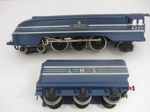 Unknown Maker Very Similar to Bassett-Lowke Gauge 0 12vDC "Coronation" Locomotive and Tender