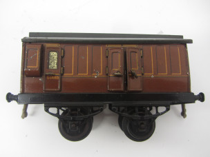 Early Hornby Gauge 0 No1 LNER Guards Van