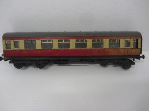 Postwar Bassett-Lowke Gauge 0 BR Blood and Custard All First Bogie Coach