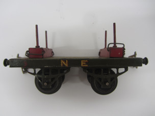 Early Hornby Gauge 0 NE No1 Lumber Wagon