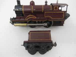 Scarce Carette Gauge 0 Live Steam MR 0-4-0 Locomotive and Tender